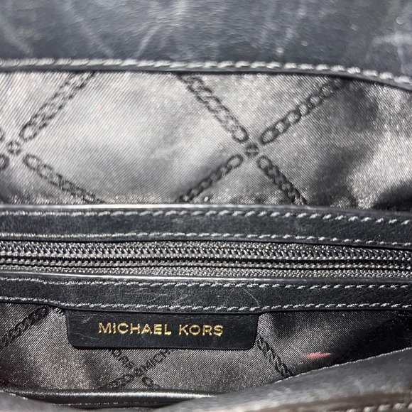 Michael Kors Black Leather Backpack - Picture 6 of 6